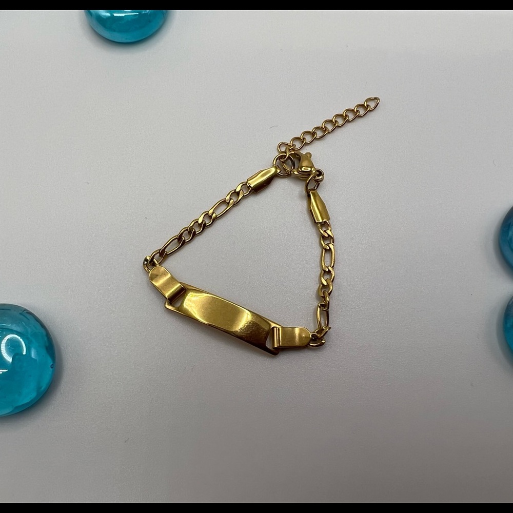 🆕 Baby / Toddler Bracelet 18k Gold Plated Anti Allergy / Tarnish Free /N… - Picture 5 of 14
